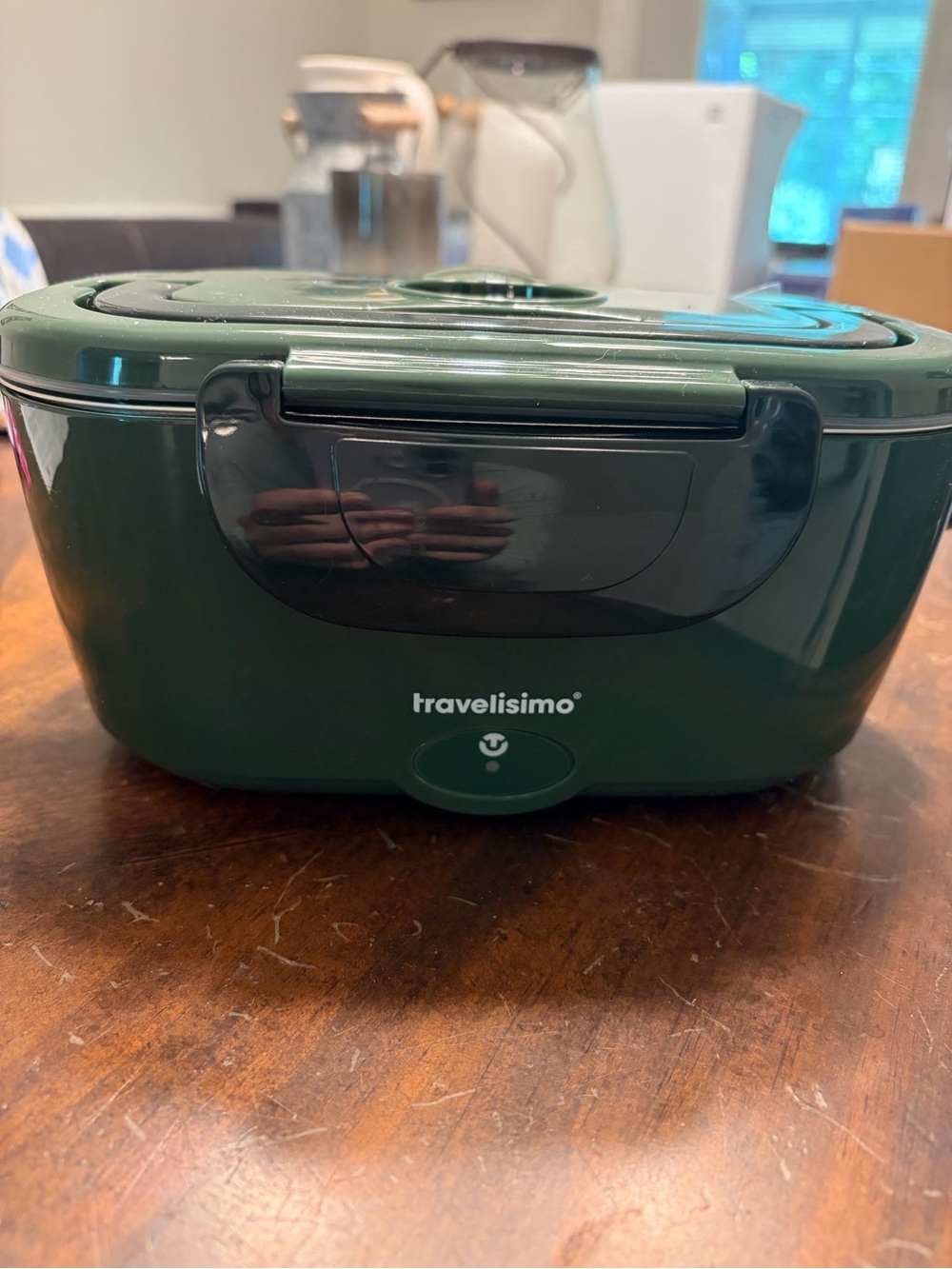 New Travelisimo Electric Lunch Box Green- Utensils Cords Container included